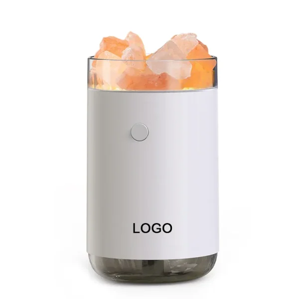 Salt lamp humidifier