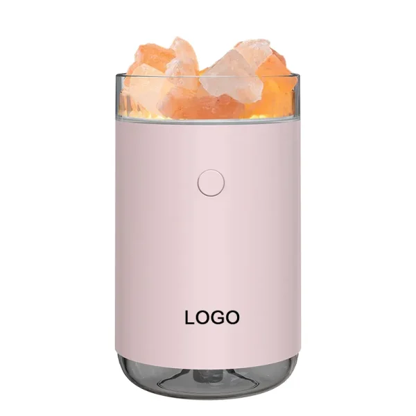 Salt lamp humidifier