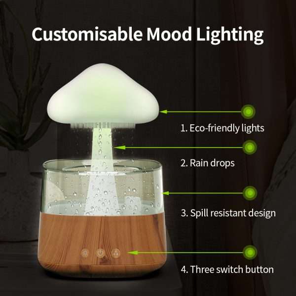 Wooden Rain Cloud Humidifier Wooden Rain Cloud Humidifier